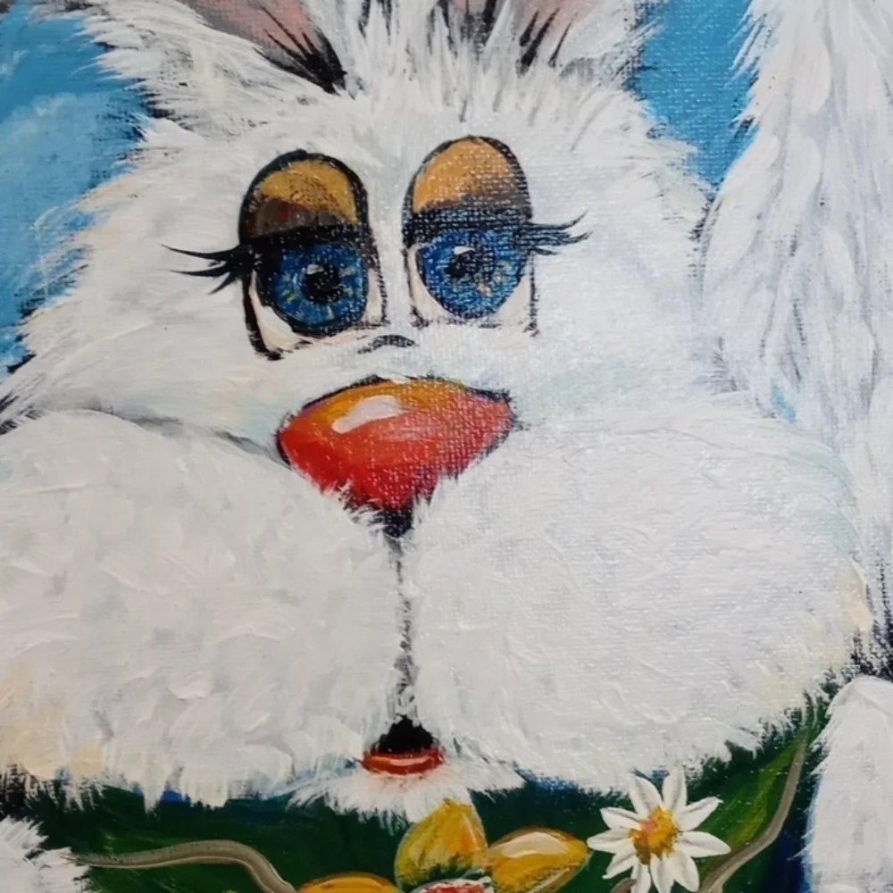 Original acrylic painting unstretched canvas 11x14